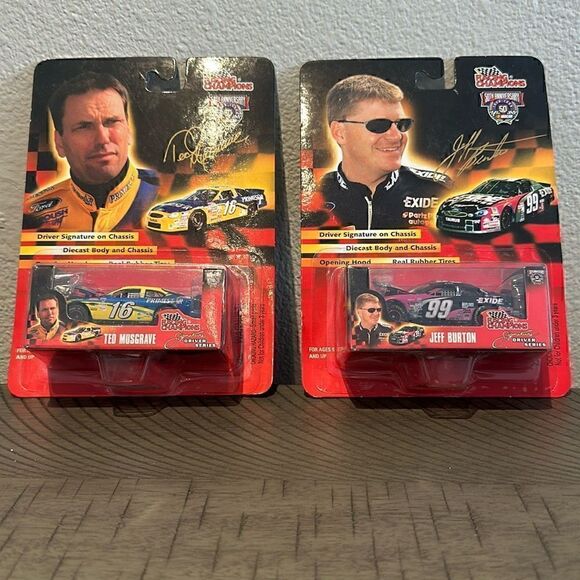 Lot of 2 Racing Champions Ted Musgrave and Jeff Burton - Picture 1 of 4